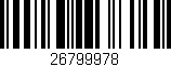 Código de barras (EAN, GTIN, SKU, ISBN): '26799978'