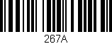 Código de barras (EAN, GTIN, SKU, ISBN): '267A'