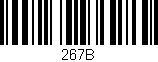Código de barras (EAN, GTIN, SKU, ISBN): '267B'