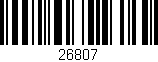Código de barras (EAN, GTIN, SKU, ISBN): '26807'