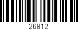 Código de barras (EAN, GTIN, SKU, ISBN): '26812'