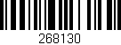 Código de barras (EAN, GTIN, SKU, ISBN): '268130'