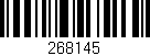 Código de barras (EAN, GTIN, SKU, ISBN): '268145'
