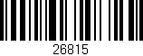Código de barras (EAN, GTIN, SKU, ISBN): '26815'