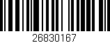 Código de barras (EAN, GTIN, SKU, ISBN): '26830167'