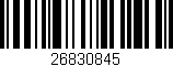 Código de barras (EAN, GTIN, SKU, ISBN): '26830845'