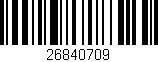 Código de barras (EAN, GTIN, SKU, ISBN): '26840709'