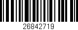 Código de barras (EAN, GTIN, SKU, ISBN): '26842719'