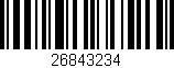 Código de barras (EAN, GTIN, SKU, ISBN): '26843234'