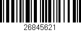 Código de barras (EAN, GTIN, SKU, ISBN): '26845621'