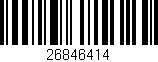 Código de barras (EAN, GTIN, SKU, ISBN): '26846414'