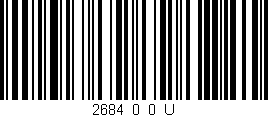 Código de barras (EAN, GTIN, SKU, ISBN): '2684_0_0_U'