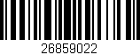 Código de barras (EAN, GTIN, SKU, ISBN): '26859022'