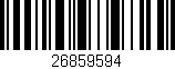 Código de barras (EAN, GTIN, SKU, ISBN): '26859594'