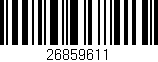 Código de barras (EAN, GTIN, SKU, ISBN): '26859611'