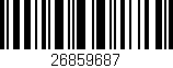Código de barras (EAN, GTIN, SKU, ISBN): '26859687'