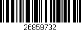 Código de barras (EAN, GTIN, SKU, ISBN): '26859732'