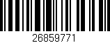 Código de barras (EAN, GTIN, SKU, ISBN): '26859771'