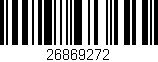 Código de barras (EAN, GTIN, SKU, ISBN): '26869272'