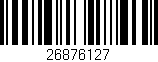 Código de barras (EAN, GTIN, SKU, ISBN): '26876127'