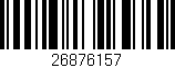 Código de barras (EAN, GTIN, SKU, ISBN): '26876157'