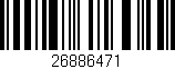 Código de barras (EAN, GTIN, SKU, ISBN): '26886471'