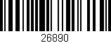 Código de barras (EAN, GTIN, SKU, ISBN): '26890'