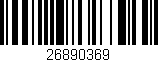 Código de barras (EAN, GTIN, SKU, ISBN): '26890369'