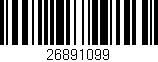 Código de barras (EAN, GTIN, SKU, ISBN): '26891099'