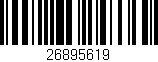 Código de barras (EAN, GTIN, SKU, ISBN): '26895619'