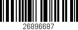 Código de barras (EAN, GTIN, SKU, ISBN): '26896687'