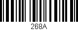 Código de barras (EAN, GTIN, SKU, ISBN): '268A'