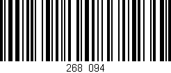 Código de barras (EAN, GTIN, SKU, ISBN): '268/094'