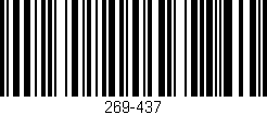 Código de barras (EAN, GTIN, SKU, ISBN): '269-437'