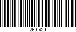 Código de barras (EAN, GTIN, SKU, ISBN): '269-439'