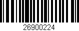 Código de barras (EAN, GTIN, SKU, ISBN): '26900224'