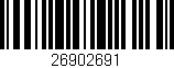 Código de barras (EAN, GTIN, SKU, ISBN): '26902691'