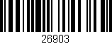 Código de barras (EAN, GTIN, SKU, ISBN): '26903'
