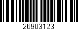 Código de barras (EAN, GTIN, SKU, ISBN): '26903123'