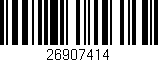 Código de barras (EAN, GTIN, SKU, ISBN): '26907414'