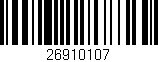 Código de barras (EAN, GTIN, SKU, ISBN): '26910107'