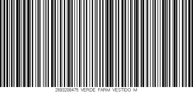 Código de barras (EAN, GTIN, SKU, ISBN): '2693208475_VERDE_FARM_VESTIDO_M'