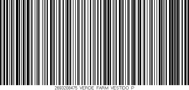 Código de barras (EAN, GTIN, SKU, ISBN): '2693208475_VERDE_FARM_VESTIDO_P'
