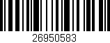 Código de barras (EAN, GTIN, SKU, ISBN): '26950583'