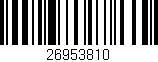Código de barras (EAN, GTIN, SKU, ISBN): '26953810'
