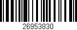 Código de barras (EAN, GTIN, SKU, ISBN): '26953830'