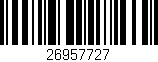 Código de barras (EAN, GTIN, SKU, ISBN): '26957727'