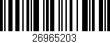 Código de barras (EAN, GTIN, SKU, ISBN): '26965203'