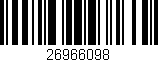 Código de barras (EAN, GTIN, SKU, ISBN): '26966098'