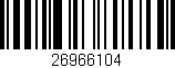 Código de barras (EAN, GTIN, SKU, ISBN): '26966104'
